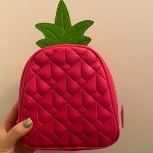 Bath and body works pink Pineapple makeup bag